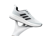Adidas Men's Lightweight Running Shoes – Breathable Sports & Training Sneakers | White/Black