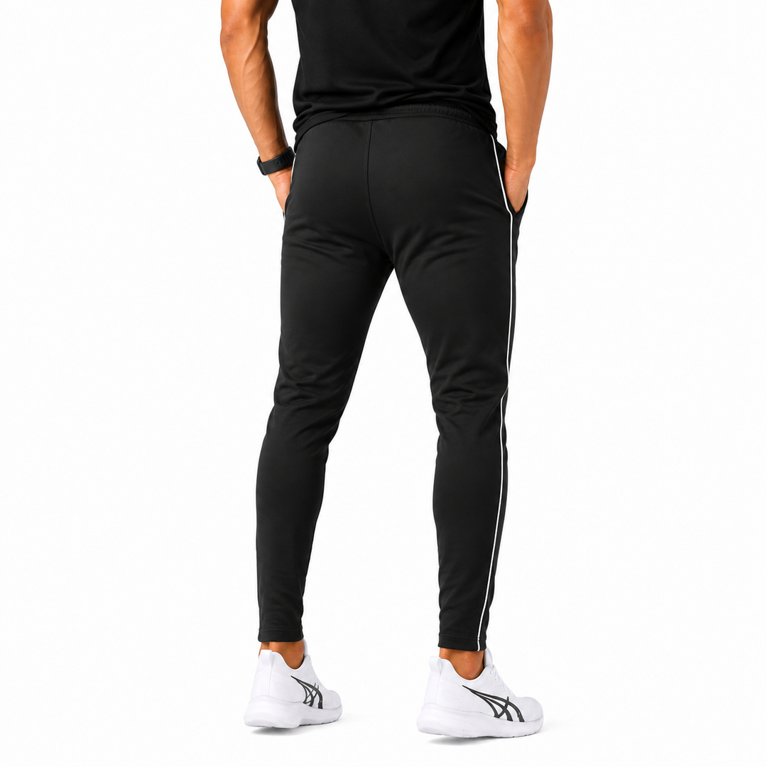 Apex Black  Engineered Gym Trousers