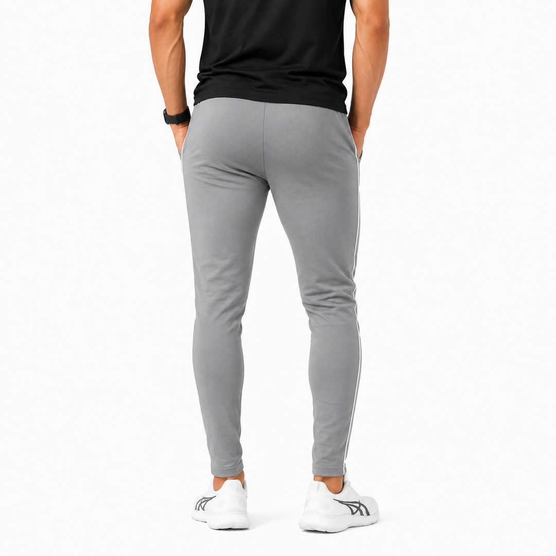 Apex  Gray Engineered Gym Trousers