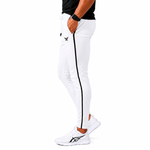 Load image into Gallery viewer, Apex White Engineered Gym Trousers