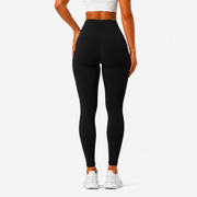 Athletic Black High-Waist Leggings For Women