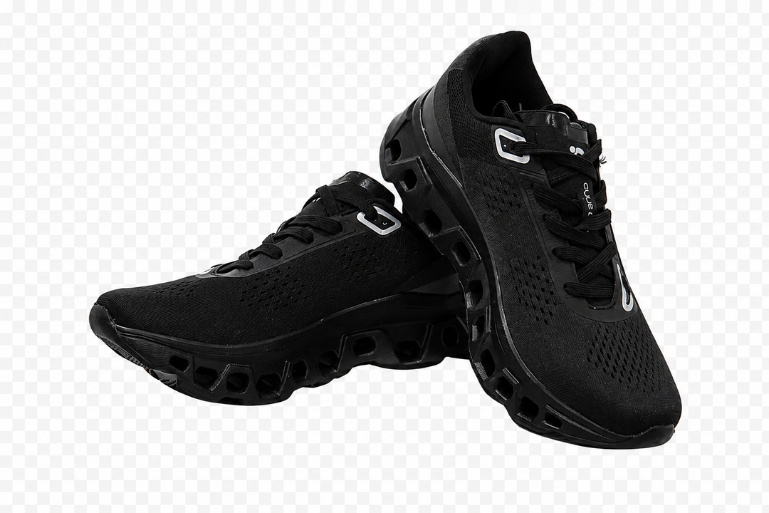 DUUS AeroFlex Running Shoes | Geometric Chunky Sole Trainers with Breathable Mesh & Shock-Absorbing Outsole