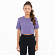 Purple Loose Fit Athletic Crop Top
