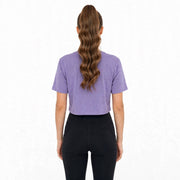 Purple Loose Fit Athletic Crop Top