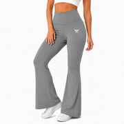 GRAY FLARE LEGGINGS