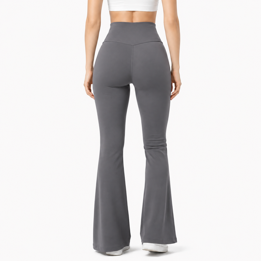 GRAY FLARE LEGGINGS