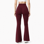 MAROON FLARE LEGGINGS