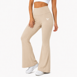 Load image into Gallery viewer, BEIGE FLARE LEGGINGS