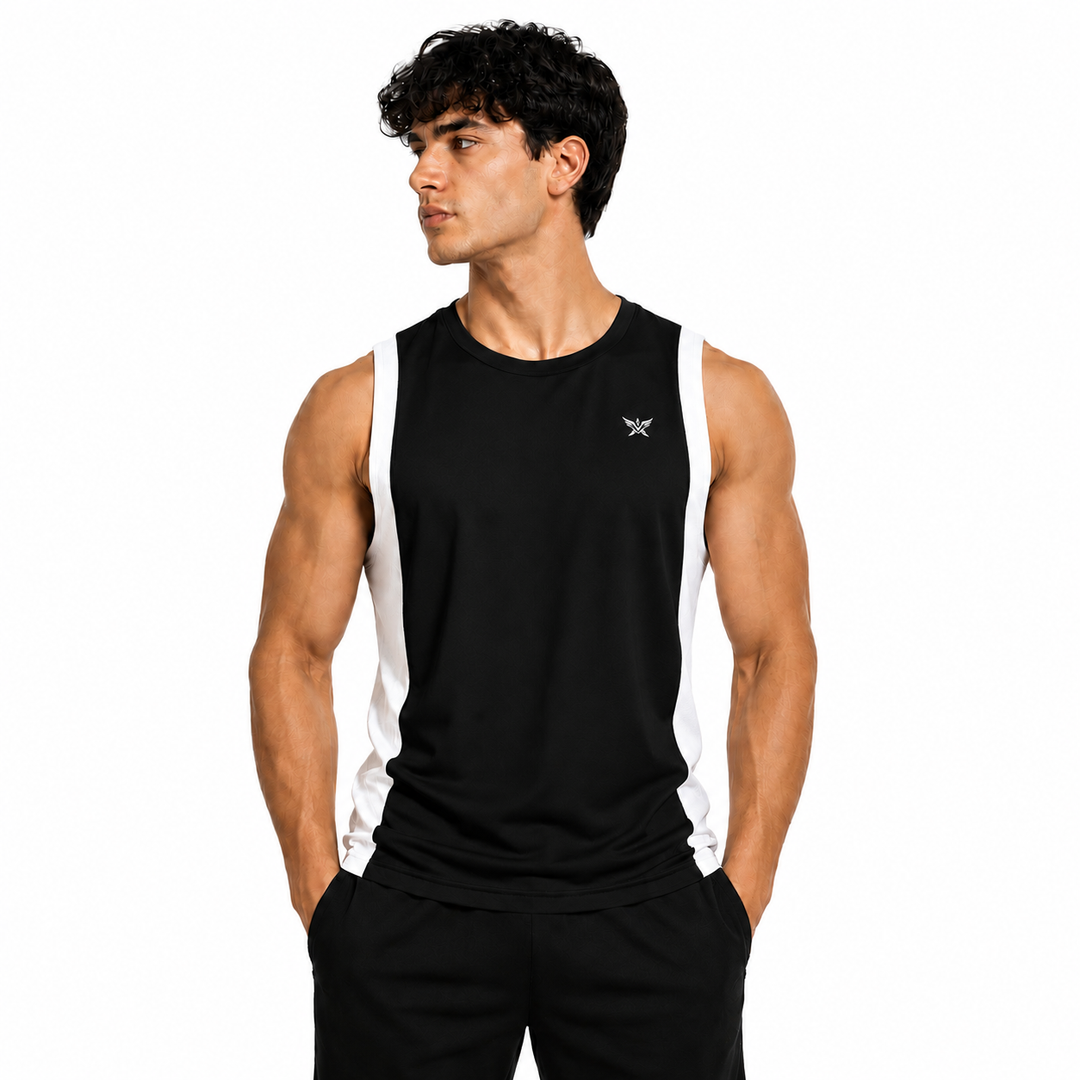 Men's Tank Top Black & White