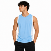 Men's Tank Top Blue & White