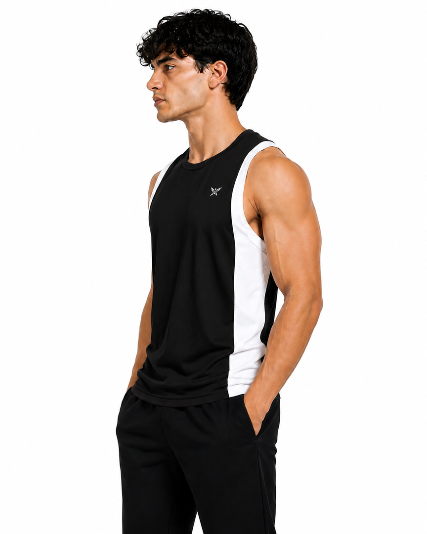 Men's Tank Top Black & White