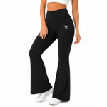 Load image into Gallery viewer, BLACK FLARE LEGGINGS