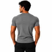 Grey Half-Sleeve  Compression Shirt