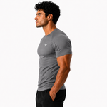 Load image into Gallery viewer, Grey Half-Sleeve  Compression Shirt