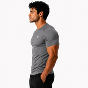Grey Half-Sleeve  Compression Shirt