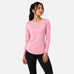 Load image into Gallery viewer, Premium Pink Women’s Long-Sleeve Shirt