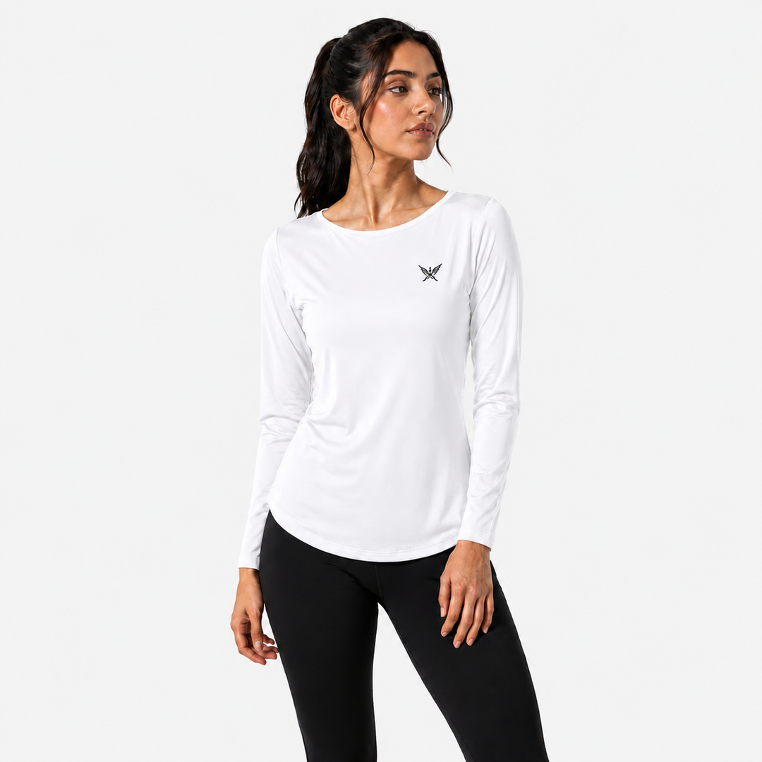 Premium White  Women’s Long-Sleeve Shirt