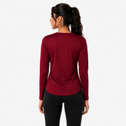 Premium Maroon Women’s Long-Sleeve Shirt