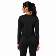Premium Black Women’s Long-Sleeve Shirt