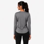 Premium Gray Women’s Long-Sleeve Shirt