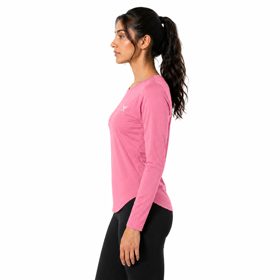 Premium Pink Women’s Long-Sleeve Shirt