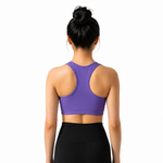 Load image into Gallery viewer, Purple  Seamless Sports Bra