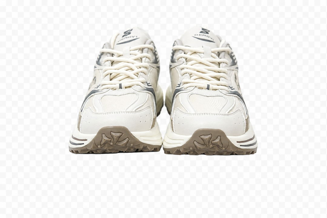 Skechers Retro Running Sneakers | Vintage-Inspired Trainers with Layered Midsole in Beige, White & Brown