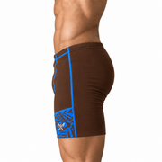 Men's Pro Performance Athletic Compression Shorts Brown