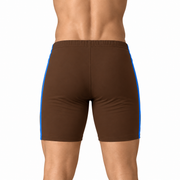 Men's Pro Performance Athletic Compression Shorts Brown