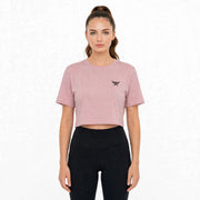 Pink Loose Fit Athletic Crop Top