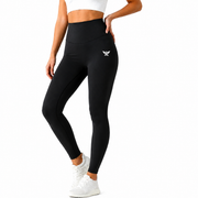 Athletic Black High-Waist Leggings For Women