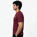 Load image into Gallery viewer, Men's Performance Short Sleeve Tee In Maroon