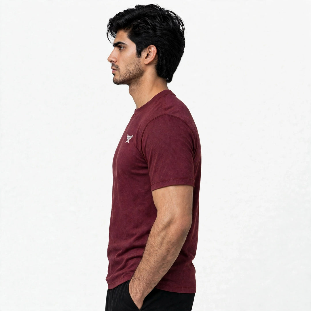Men's Performance Short Sleeve Tee In Maroon