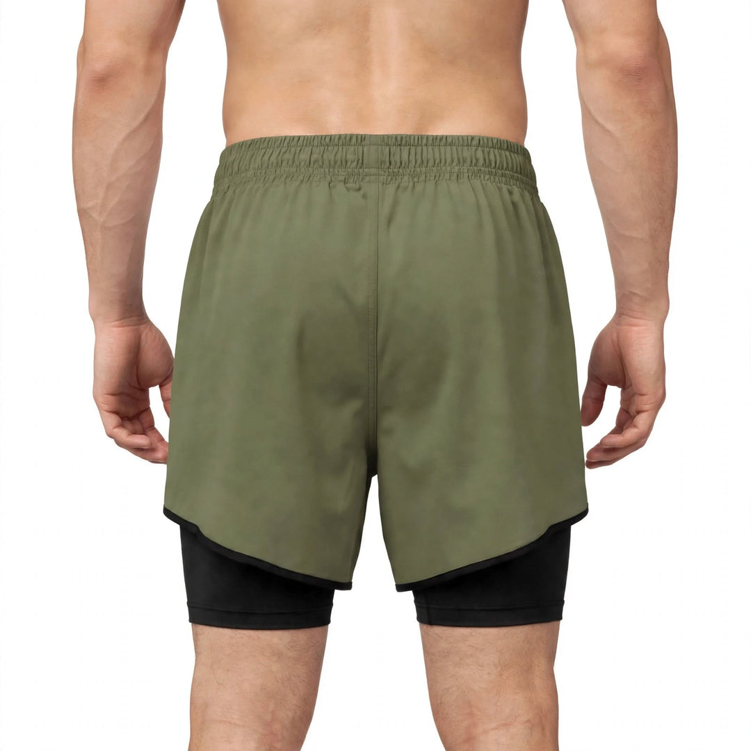 Olive Green Gym Shorts