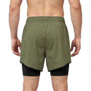 Olive Green Gym Shorts