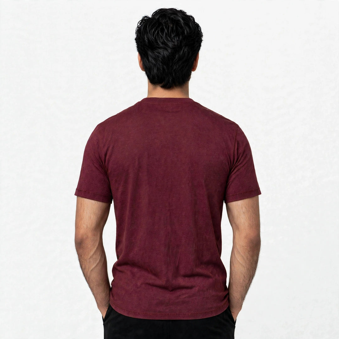 Men's Performance Short Sleeve Tee In Maroon