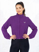 Load image into Gallery viewer, Micro Cropped Zipper in Purple