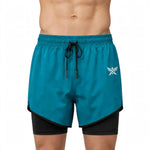 Load image into Gallery viewer, Sea Blue Gym shorts