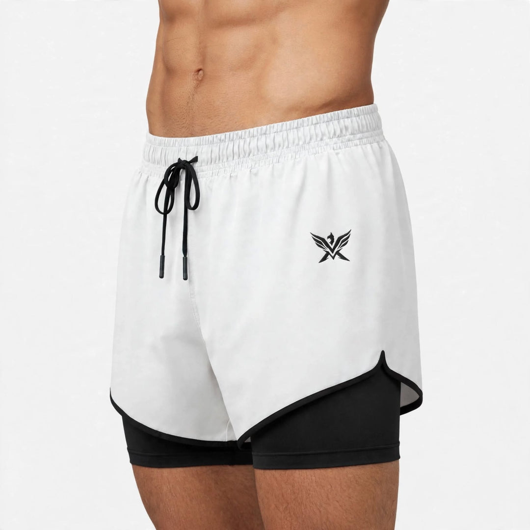White Gym Shorts