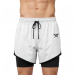 Load image into Gallery viewer, White Gym Shorts