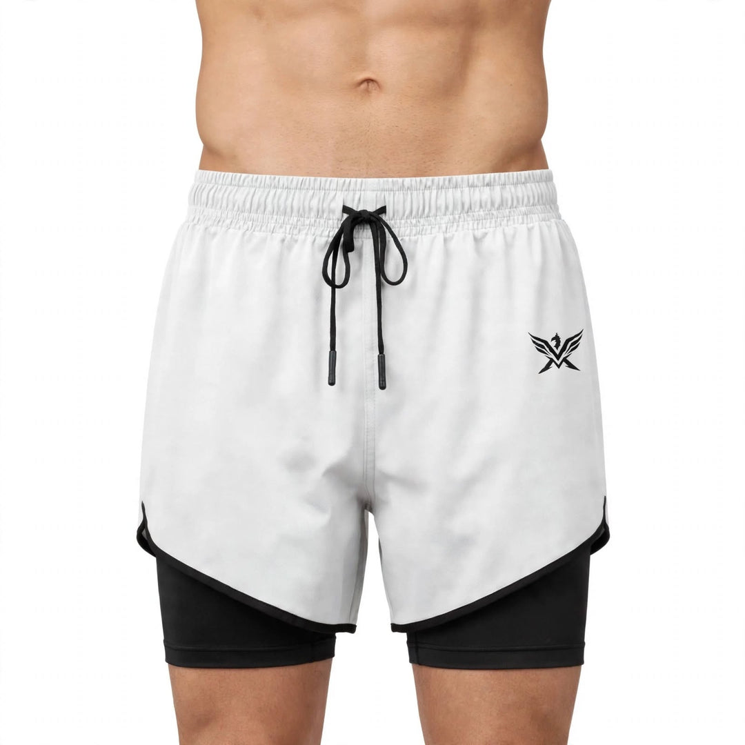 White Gym Shorts
