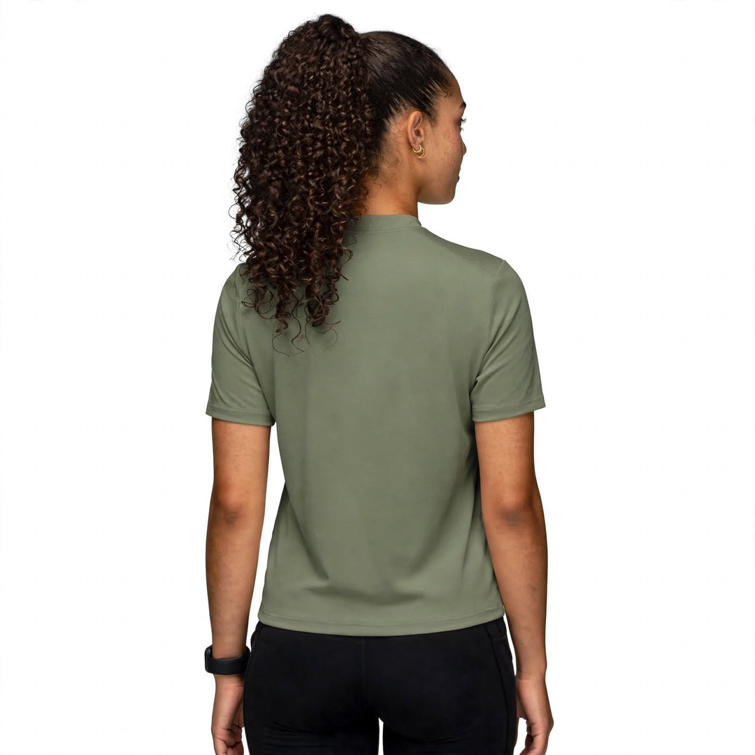 Women's Performance Short Sleeve Tee In Olive Green