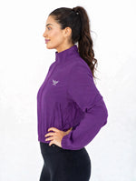 Load image into Gallery viewer, Micro Cropped Zipper in Purple