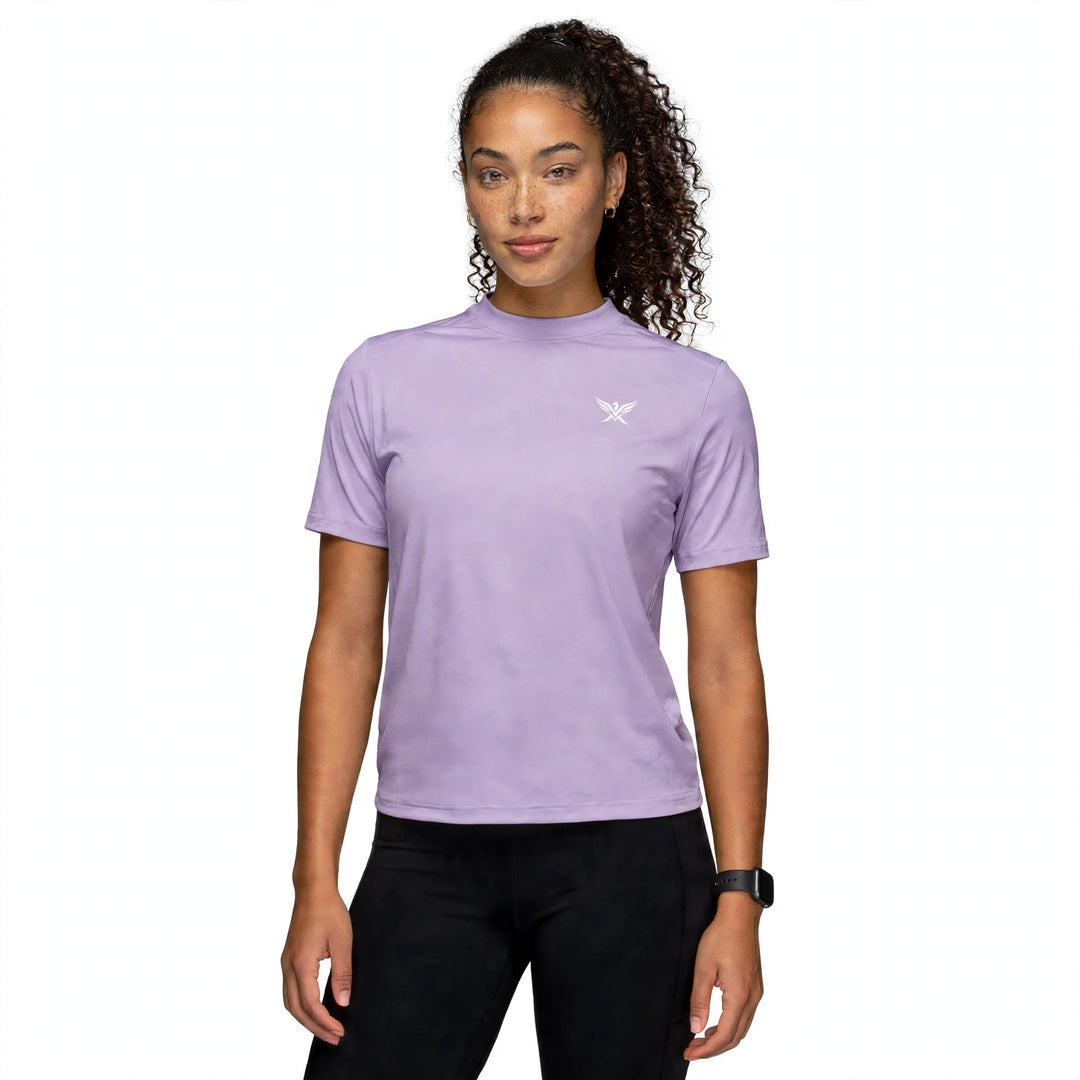 Women's Performance Short Sleeve Tee in Purple